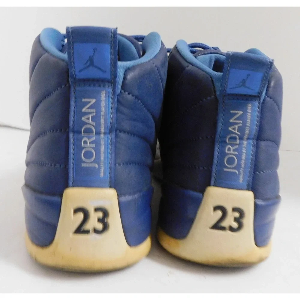 Nike Air Jordan 12 Retro Basketball Shoes Indigo Blue 130690-404 Men's Size 9.5